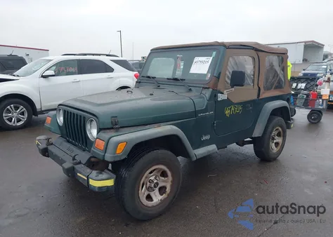 2000 Jeep Wrangler Se from USA, damaged, VIN 1J4FA29P0YP797186